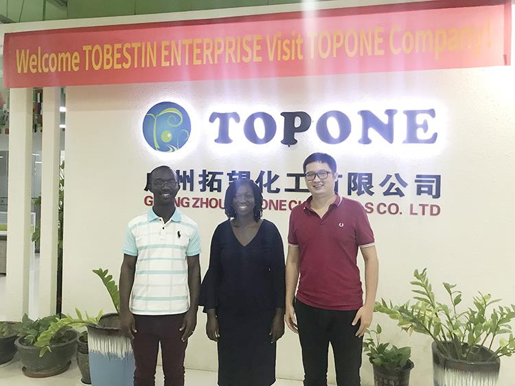 ترحيب عميل Tobestin Enterprise من غانا لزيارة شركة التعبير